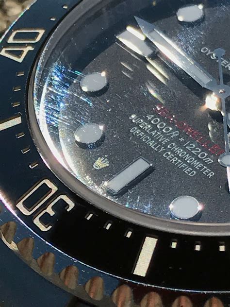 laser etched rolex crystal.